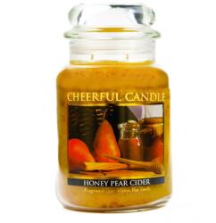 Cheerful Candle Cheerful Candle® Honey Pear Cider nagy üveggyertya 680 g