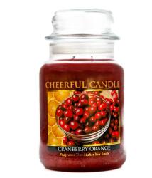 Cheerful Candle Cheerful Candle® Cranberry Orange nagy üveggyertya 680 g