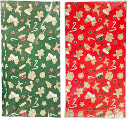  Karácsonyi csomagolópapír, fólia, 56x55cm, 20 ív/csomag, 2 féle változat (ESR-ES11154) - officetrade