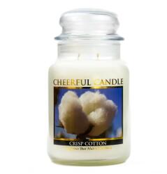 Cheerful Candle Cheerful Candle® Crisp Cotton nagy üveggyertya 680 g