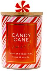 Cheerful Candle Cheerful Candle® Seasonal Candy Cane Swirl közepes üveggyertya 283 g