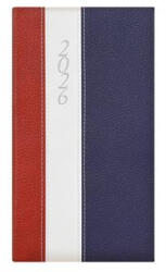 TOPTIMER Zsebnaptár, álló elrendezésű, TOPTIMER "Fashion", bordó-fehér-kék (26T035F-2F4) - bestoffice