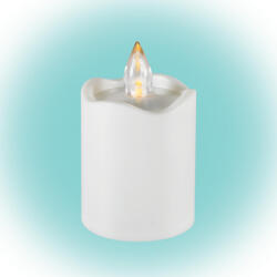  LED-es gyertya, beltéri, 1db pislákoló sárga LED (CDX-2-WH)