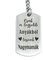 R.M. ékszer Legjobb nagymamák acél medálos kulcstartó (19403RM)