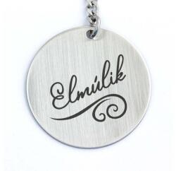 R.M. ékszer Elmúlik acél medálos kulcstartó (15979RMS)