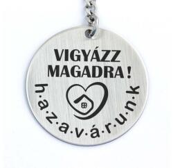 R.M. ékszer Hazavárunk acél medálos kulcstartó (14026-RM-K)