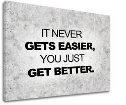  Motivációs fali művészet Soha nem lesz könnyebb