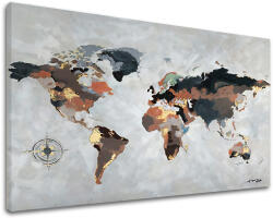 A kép a vásznon MAP OF THE WORLD 1 rész XOBCH12287GE1