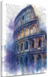 A kép a vásznon Colosseum kékben - Róma a falon