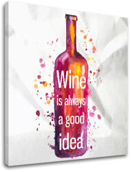  Wall art szöveggel A bor mindig jó ötlet