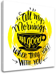  Wall art szöveggel All my mornings