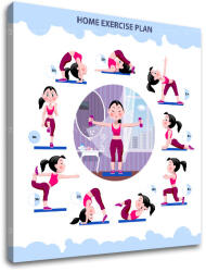  Motivációs fali művészet Otthoni edzésterv