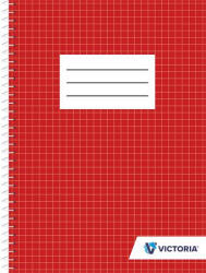 Victoria Spirálfüzet, VICTORIA, A/5, 70 lapos, kockás (FSVA570K)
