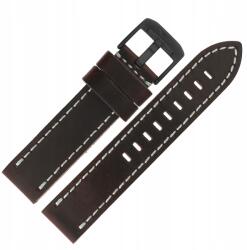  Almaz szíj Bőr (C677) barna, fehér p. fekete kl (Pasek Almaz - Skóra (C677) brązowy z bia)