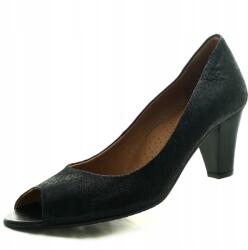 PULSO Elegáns fekete bőr cipő Pulso 630N (630N)