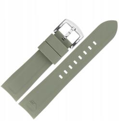 Rocket N1 szíj Szilikon 225 (A713) világos khaki acél szíjjal (Pasek Rocket N1 - Silikon 225 (A713) jas)