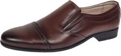 Lucianis Style Pantofi barbati eleganti din piele naturala Maro fara siret GKR232M, marimea 38