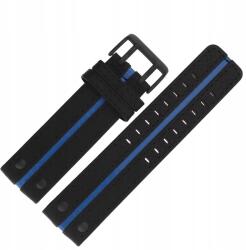  Expedition szíj Bőr (4198) fekete, kék átm. fekete kl (Pasek Expedition - Skóra (4198) czarny z)