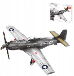  Wange Építőkockák P-51 Mustang Vadászrepülőgép 258 darabos