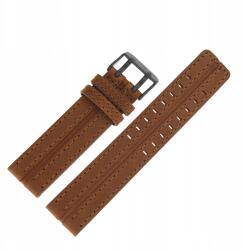  Expedition szíj Bőr (C558) világos barna fekete kl (PASEK-Expedition-22-skóra brąz)