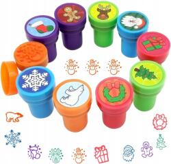 Artmaker Nyomdák Karácsonyi Bélyegzők Bélyegző szett 10 db Bélyegző Ajándék (Zestaw Stempelków Świątecznych)