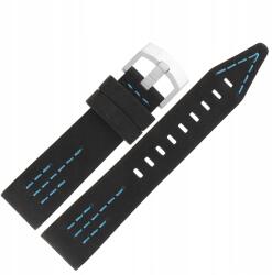  Szíj SSN-571 Bőr (H614) szürke, kék p. titán kl (Pasek SSN-571 - Skóra (H614) szary z nie)