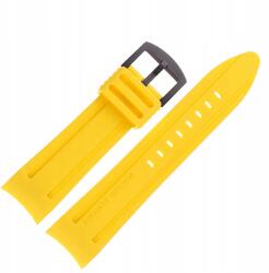  Anchar szíj Szilikon (4144) sárga, fekete kl (Pasek Anchar - Silikon (4144) zółty z cz)