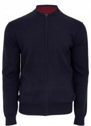 MM M&M sima férfi pulóver kardigán cipzáras sötétkék M-es méret