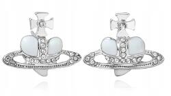  Fülbevaló Szaturnusz Bolygó Fehér szív