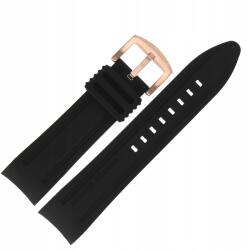  Anchar szíj Szilikon (O585) fekete, rózsaszín kl (3000000035092)