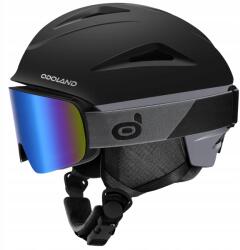 Odoland Snowboard sísisak Odoland védőszemüveggel M-es méret 55-59 cm fekete (3)