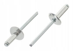 Tépőzáras szegecsek 4x12 Alu/acél szélesített fejjel 50db (01831)