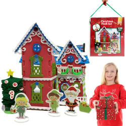 Artmaker Hab Szivacsból Készült Karácsonyi Házikó Összerakható Gyerekeknek Ajándék Mikulásra (puzzle piankowe domek 3d)