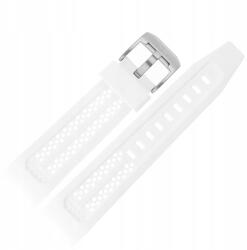  Atomic Age szíj Szilikon (A700) fehér acél kl (Pasek Atomic Age - Silikon (A700) biały)