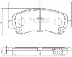 Nipparts Fékbetét Nissan Qashqai 1.5 DCI S Sofőr asszisztens #28
