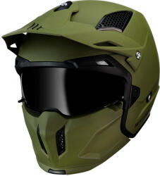 MT Helmets Streetfighter SV A6 Matt Khaki Cască Moto Modular DOT / ECE 22.05 1300gr cu Sunvisor MTH000KRA342 (MTH000KRA342)