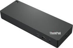 Lenovo Stație De Andocare ThinkPad Thunderbolt 4 Cu HDMI/DisplayPort 4K Suport PowerDelivery (PD) Ethernet Și Conexiune 3 Monitoare Neagră (40B00300EU)
