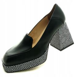 Aga Elegáns Bőr magassarkú cipő 9163-es (9163)