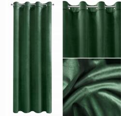 Eurofirany Kész velúr bársony függöny 135x250cm sötétzöld (477757)