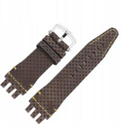 Energiaszíj 3 Bőr (A539) barna, sárga p. lyukasztott fényes k (Pasek Energia 3 - Skóra (A539) brązowy z)