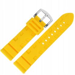  Expedition szíj Szilikon (A735) sárga acél kl (Pasek Expedition - Silikon (A735) żółty)