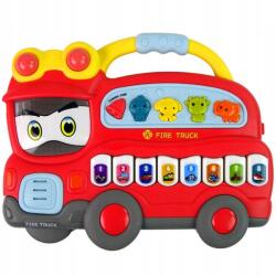 Trifox Interaktív Tűzoltóautós Zongora Elemmel Működő Szervek Hanggal Gyerekeknek (HW21096851)