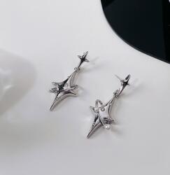 Fülbevaló Szaturnusz Bolygó Ezüst Függő Csillag Y2K