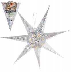 Koopman Papír Csillag Karácsonyi Ablakdísz Lógó Ezüst 60 CM (8719987968525)