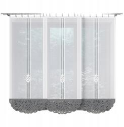  Jacquard panel kész fehér-szürke nappaliba 250x90cm erkély teraszra (ZURIEL250)