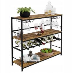  Loft Bortartó Állvány 2-7, 104 x 86 x 30, Állvány 7 Palack Fém Alkoholos (LOFT 2-7)