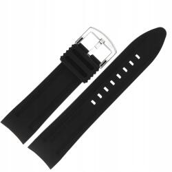 Anchar szíj Szilikon (A587) fekete, fényes kl (Pasek Anchar - Silikon (A587) czarny z b)