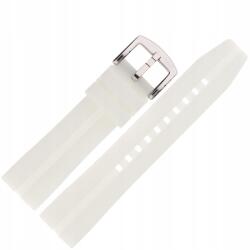  Space Race szíj Szilikon (világító) fehér acél kl (Pasek Space Race - Silikon (świecący) bi)