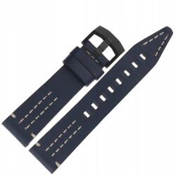  Rocket N1 szíj Bőr (C564) kék-fehér p. fekete kl (Pasek Rocket N1 - Skóra (C564) niebieski)