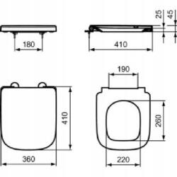 Ideal Standard I. Life S T473601 WC-ülőke fehér (T473601)